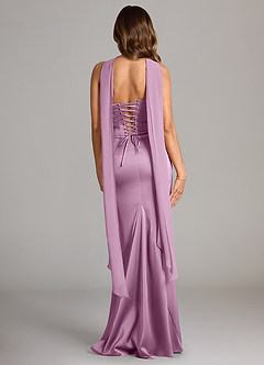 Azazie Sorrel Bridesmaid Dresses Wisteria Mermaid Strapless Stretch Satin Convertible Dress image2