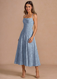 Irelia Powder Blue Midi Dress image4