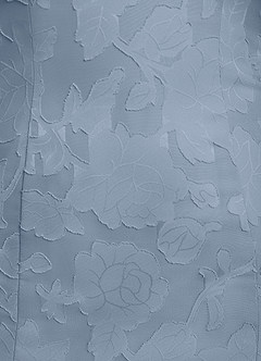 Azazie Flossie At-home Try On Dresses Dusty Blue A-Line Pleated Chiffon Dress image8