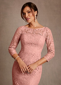 Azazie Van Buren 신부의 어머니 드레스 쉬스 레이스 플로어 길이 드레스 image7