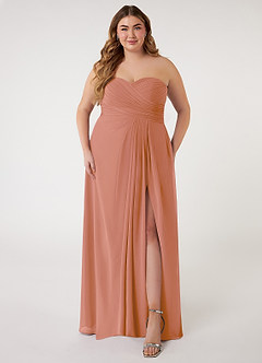 Azazie Arabella Allure Abiti da Damigella Abito Convertibile A-Line in Chiffon Scollo a Cuore Più Tagliato image12