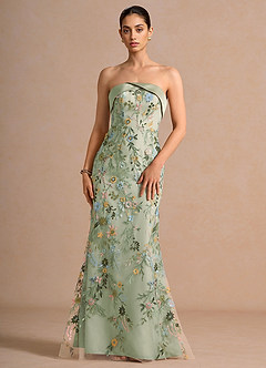 Vestido Verde Claro Maxi Beabea image3