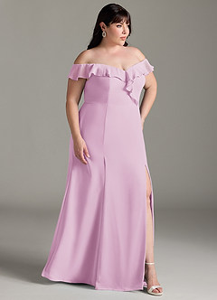 Azazie Sophie Bridesmaid Dresses Candy Pink A-Line Off the Shoulder Chiffon Convertible Dress image10