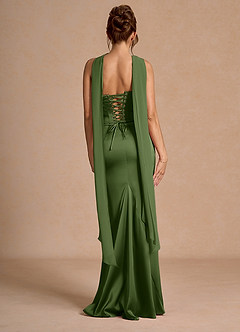 Vestido Verde Oliva Largo Sorrel image2