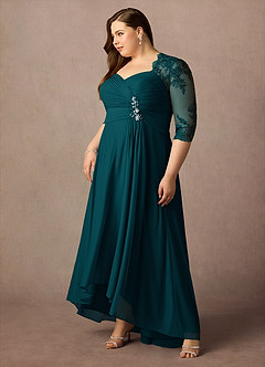 Azazie Anne Mother of the Bride Dresses Pine Sheath Sweetheart Sequins Lace Dress image14