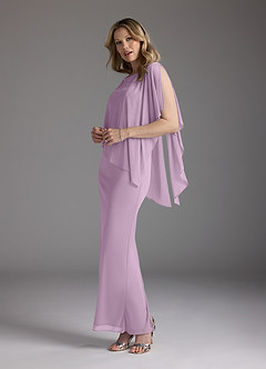 Azazie Aspyn Final Sale Wisteria Sheath Beaded Mesh Dress image5