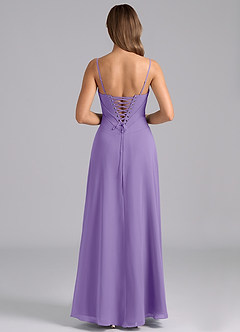Azazie Valentine Bridesmaid Dresses Tahiti A-Line Corset Chiffon Dress image2