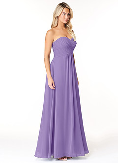 Azazie Yazmin Robes de demoiselle d'honneur Robe Trapèze Convertible en Mousseline de soie Encolure en Forme de Cœur Tahiti image5