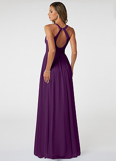 Azazie Natasha Bridesmaid Dresses A-Line Pleated Chiffon Floor-Length Dress image7