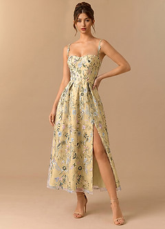 Skyler Lemon Multi Midi Dress image3