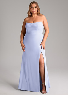 Azazie Saige Bridesmaid Dresses Lavender A-Line Off the Shoulder Chiffon Convertible Dress image16