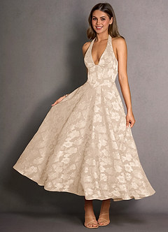 Isabeau Cream Midi Dress image4
