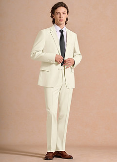 front James Ivory Structured Stretch Suit