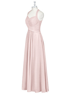 Azazie Claudia Bridesmaid Dresses Blushing Pink A-Line Sweetheart Neckline Chiffon Dress image9
