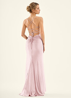 Twinkle Pink Mermaid Prom Dress image2