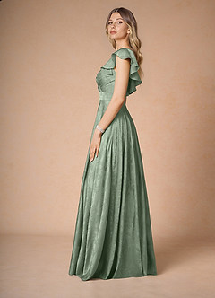 Aaliyah Sage Blue Maxi Dress image6