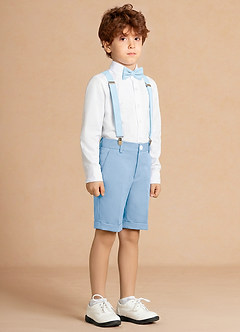 front Finn Sky Blue Boy 4-Piece Shorts Suit