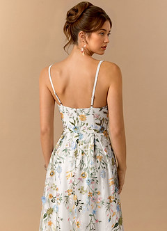 Midi jurk Paulina Wit image2