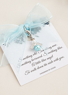 front Something Blue Angel Charm