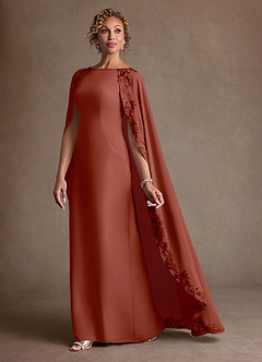 Azazie Artemisia Suknie dla Matki Panny Młodej Osłona Koronka Szyfon Długość podłogi Sukienka image4