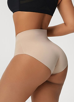 front Braguitas sin costuras de talle alto con control de abdomen