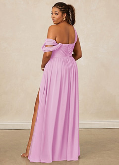 Christian Siriano Bridal for Azazie 1014 Bridesmaid Dresses Candy Pink A-Line Off the Shoulder Chiffon Dress image11