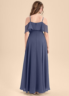Azazie Tessabelle Junior Stormy A-Line Off the Shoulder Chiffon Dress image2