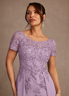 Azazie Alva vestidos de madre de la novia Vestido de Glicinia de Encaje de Corte en A image6