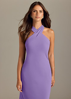 Azazie Doretta Bridesmaid Dresses Tahiti Mermaid Pleated Chiffon Dress image5
