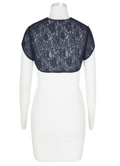 front Azazie Lucinda Lace Wrap
