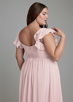 Azazie Anaya Bridesmaid Dresses Blushing Pink A-Line Sweetheart Neckline Chiffon Dress image9