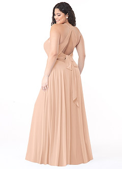 Azazie Evalleen Bridesmaid Dresses English Rose A-Line Pleated Chiffon Dress image11