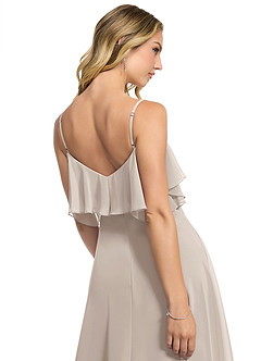 Azazie Jean Bridesmaid Dresses Frost A-Line Chiffon Convertible Dress image5