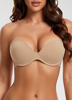 Invisible Push-Up Strapless Bra– Anti-Slip Winged