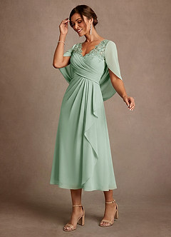 Azazie Forums Klänningar till brudens mor Klä A-Line i Spets Agave image3