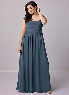 Barbie ♥ Azazie Bridesmaid Dresses Neptune A-Line Corset Chiffon Dress image9