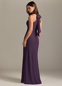 Azazie Doretta Bridesmaid Dresses Plum Mermaid Pleated Chiffon Dress image7