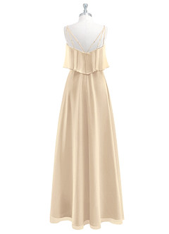 Azazie Desiree Bridesmaid Dresses A-Line Chiffon Floor-Length Dress image7