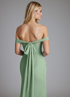 Azazie Solstice Final Sale Matcha Mermaid Strapless Chiffon Convertible Dress image2