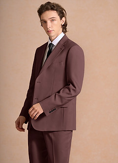 front James Espresso Structured Stretch Suit Jacket