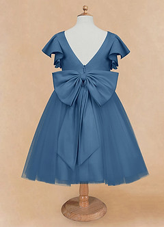 Azazie Kaeya Flower Girl Dresses Twilight A-Line Bow Tulle Dress image6