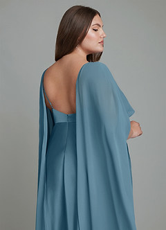 Azazie Stefania Robes de demoiselle d'honneur Robe Trapèze en Satin extensible Bermude image15