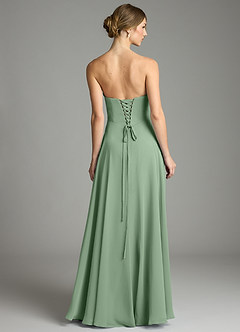 Azazie Ayla Abiti da Damigella Abito A-Line in Chiffon Scollo a Cuore Matcha image2