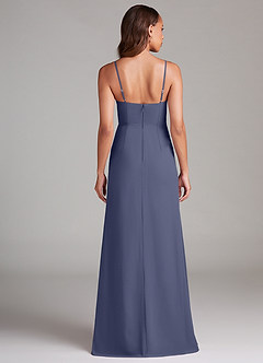 Azazie Maci Bridesmaid Dresses Stormy Sheath Pleated Chiffon Dress image7