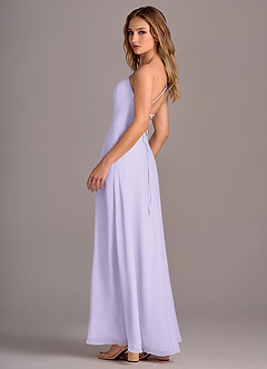 Azazie Mei Bridesmaid Dresses Lilac A-Line Chiffon Dress image5