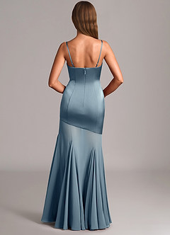 Azazie Uma Bridesmaid Dresses Dusty Blue Mermaid Strapless Chiffon Convertible Dress image5
