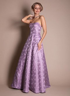 Alisa Vintage Lilac Maxi Dress image4