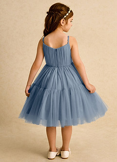 Azazie Osea Flower Girl Dresses Twilight Ball-Gown Pleated Tulle Dress image2