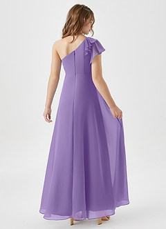 Azazie Arabella Junior Abito A-Line in Chiffon Increspato Tahiti image2