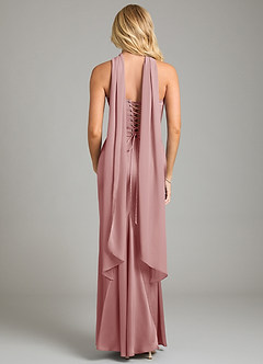 Azazie Sorrel Bridesmaid Dresses Dusty Rose Mermaid Strapless Stretch Satin Convertible Dress image9